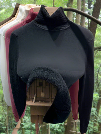 Variant image for Kvinnor Turtleneck Tröja Ull Normal Passform Lång Ärmar-9