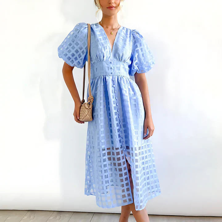 Variant image for Dam Sommarklänning V-Neck Polyester för Bröllopsgäst och Fest-19