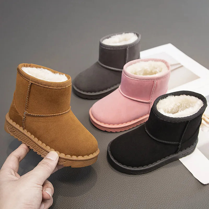 Barn Snuggs Vinter Mjuk Fodring Trendig Design-3