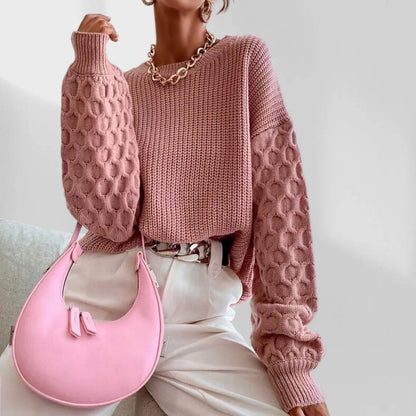 Kvinnors Vintertröja Avslappnad Mjuk Stickad Kvalitet-4