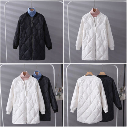 Dam Stepp Mantel Långärmad Bomull Polyester-6