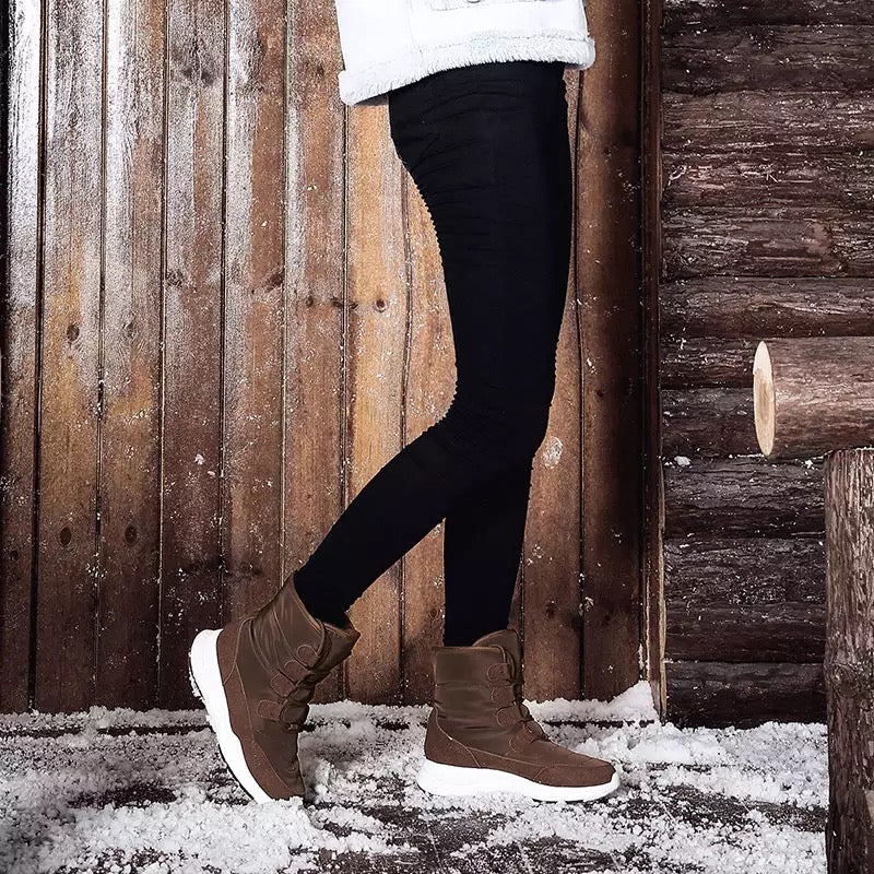 Herr Vinterstövlar Vattentåliga Gummisula Hög Axel-3