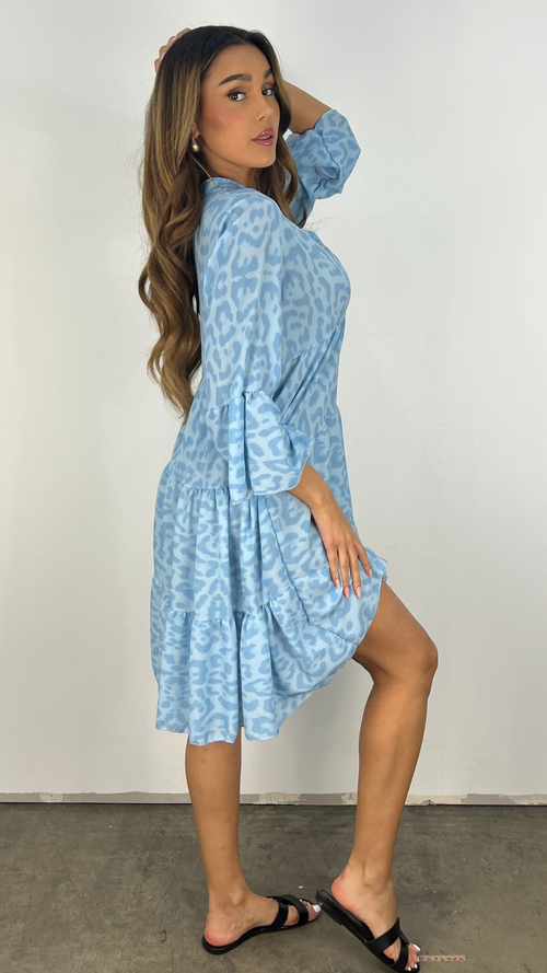 Dam Tunika Mönstrad Lös Passform Viskos-1