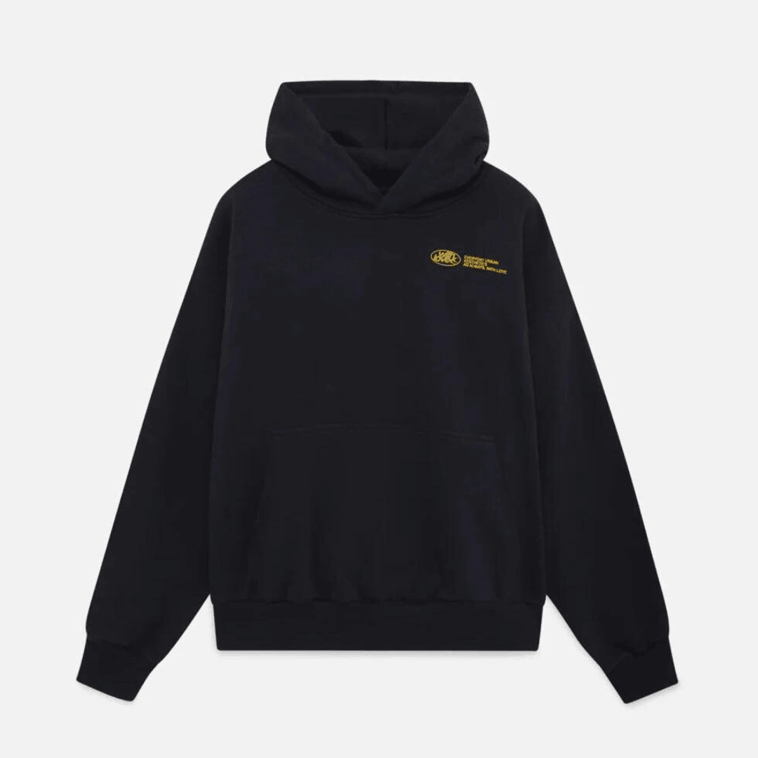 Damer Överdimensionerad Hoodie Med Kärlek Tryck Bomull-2