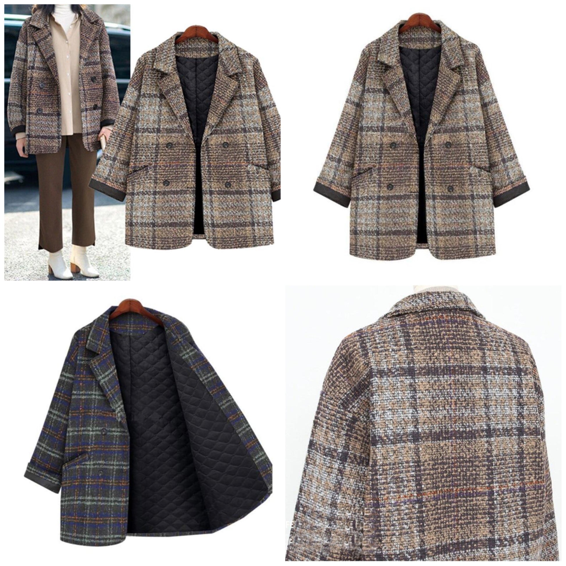 Dam Kort Kappa Klassisk Bomull Polyester-3