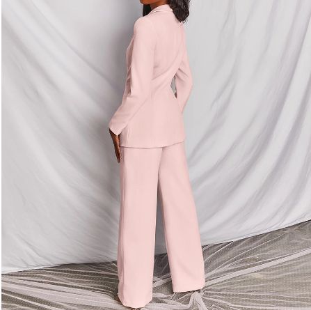 Dam Tvådelat Set Blazer Hög Midja Polyester 2