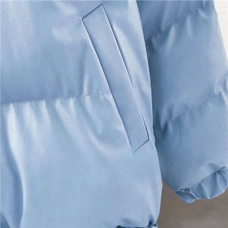 Dam Vinterjacka Sportig Quiltad Vattenavvisande Polyester-5