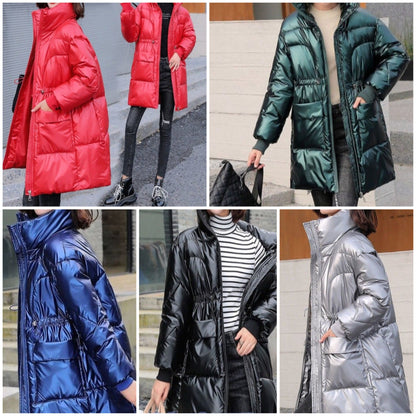 Damjacka Designer Hög Krage Polyester för Damer-3