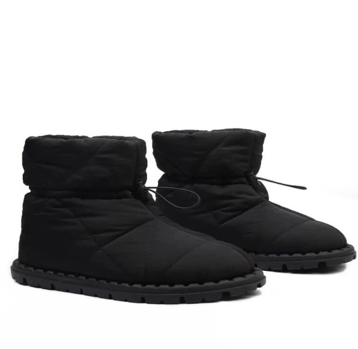 Variant image for Dams Vadderade Stövlar Hög Axel Nylon för Kalla Vinterdagar-1
