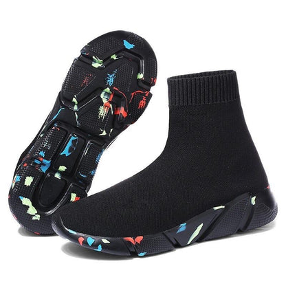 Herr Sneakers Slip-On Strumpstil Textil Komfort 5