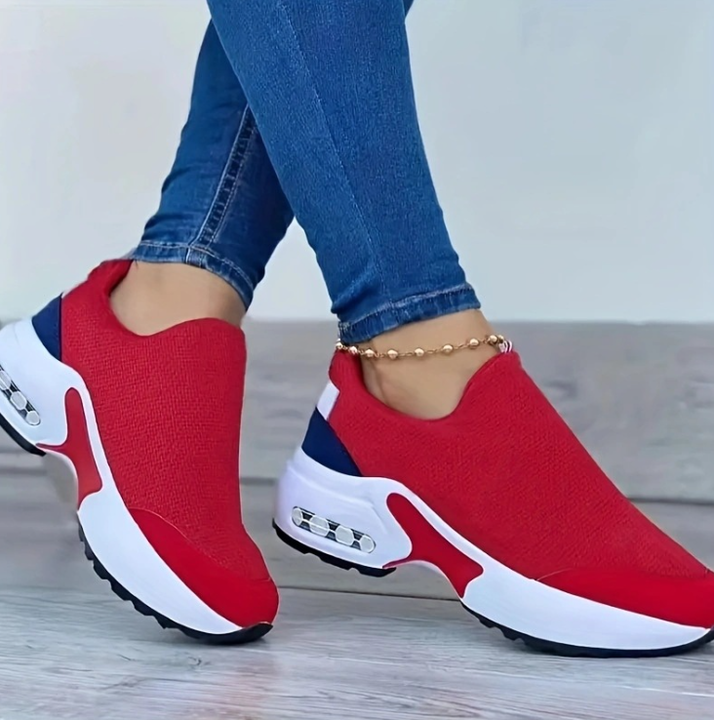 Dam Sneakers med Ergonomisk Fotbädd och Andningsbart Material – Bekväm Design för Aktiv Livsstil 1
