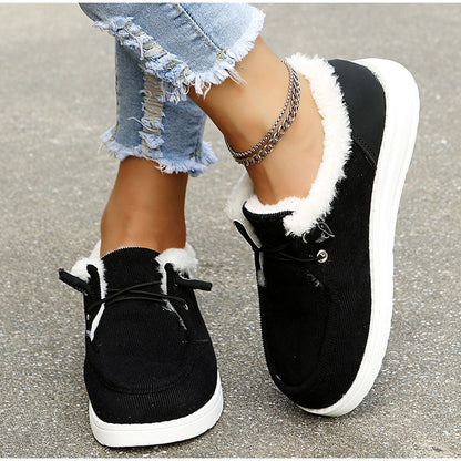 Dam Vinter Sneakers Trendig Design med Päls och Robust Sula 5