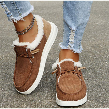 Dam Vinter Sneakers Trendig Design med Päls och Robust Sula 6