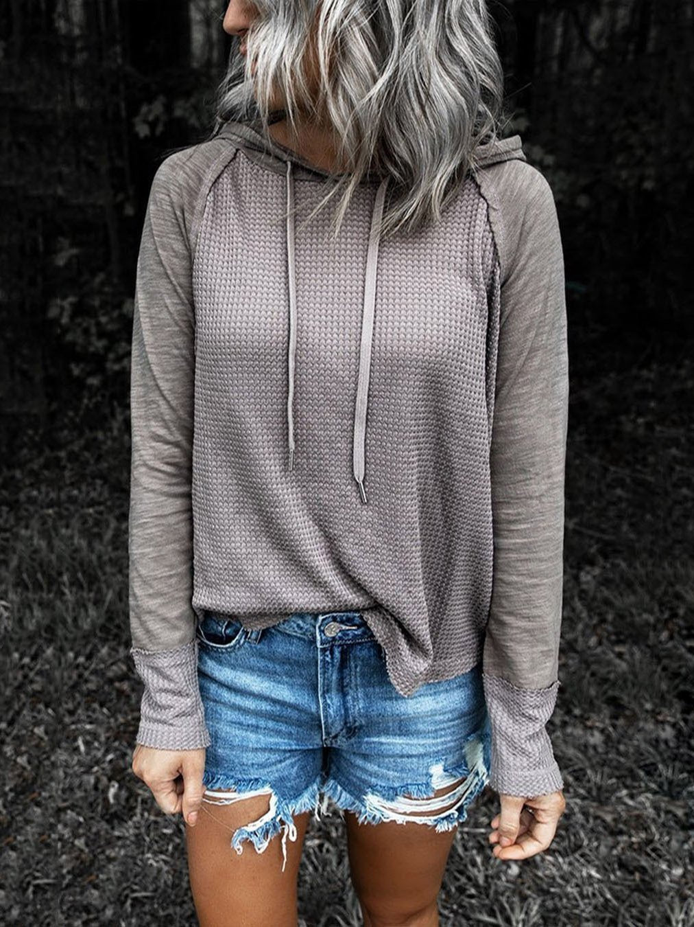 Variant image for Dam Hoodie Avslappnad 100% Bomull-7