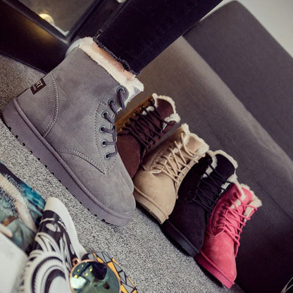 Vinterstövlar Dam Vadderade Vattenavvisande För Kall Vinterkomfort-4