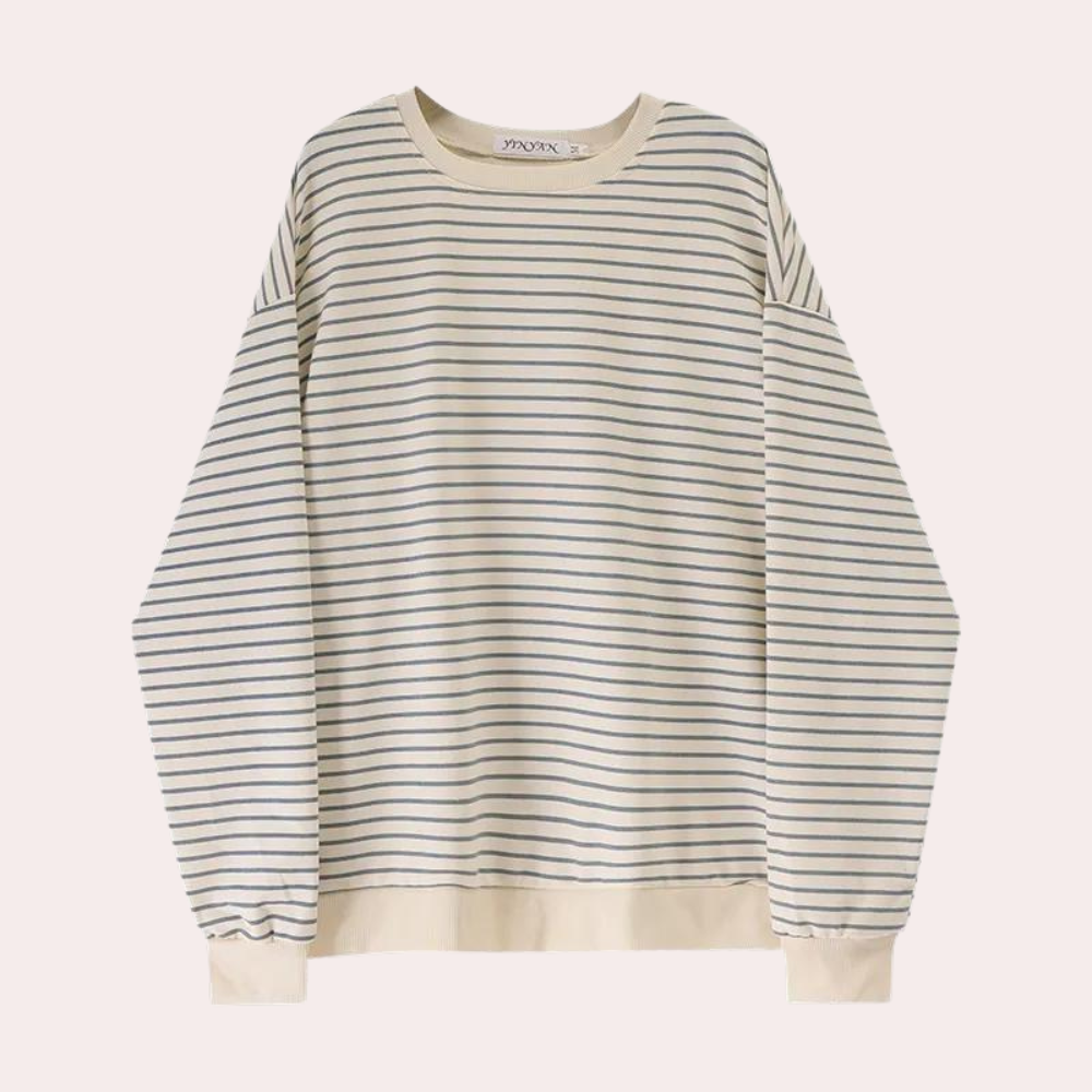 Variant image for Dam Tröja Randig Klassisk 100% Bomull-1