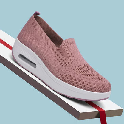 Dam Sneakers Plattform Mesh med Vadderad Sula för Bekväm Komfort – Elegant Design för Vardag och Sport 4