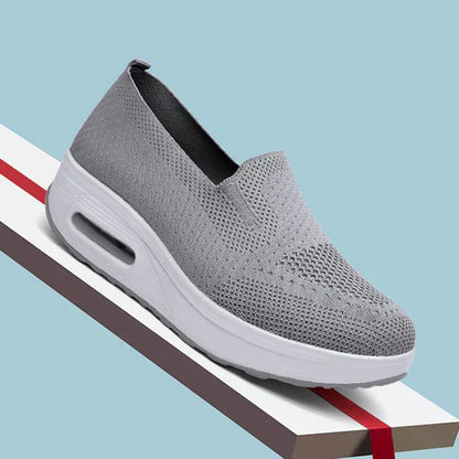 Dam Sneakers Plattform Mesh med Vadderad Sula för Bekväm Komfort – Elegant Design för Vardag och Sport 6