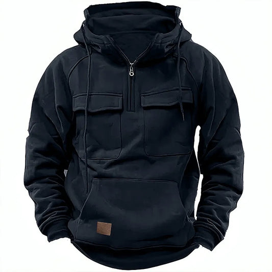 Dam Sportpullover med Huva i Hållbart Material-1