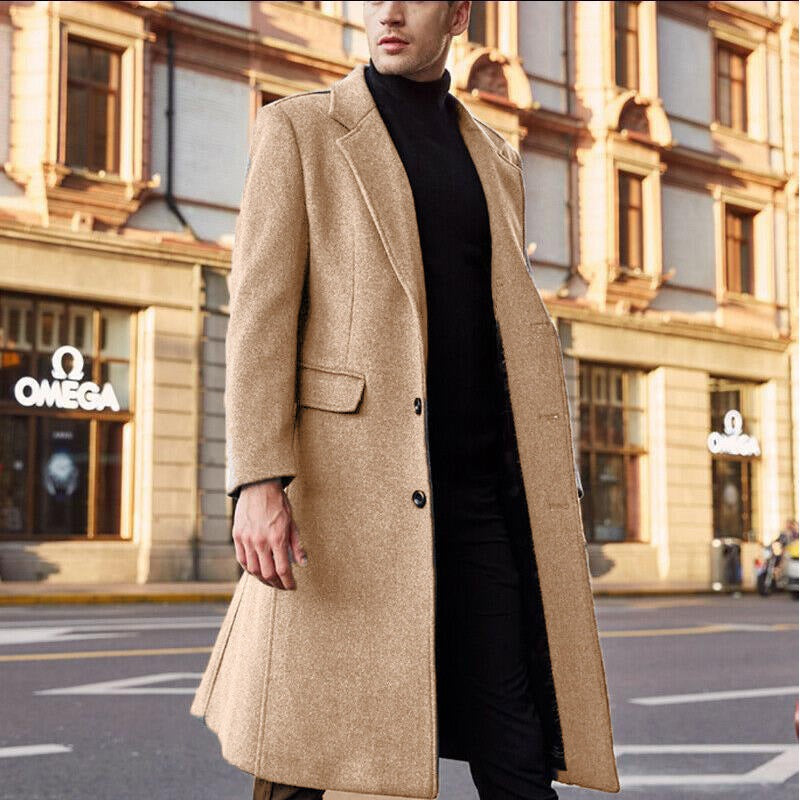 Variant image for Herr Vinterrock Tidlös Chic Högkvalitativt Material-19