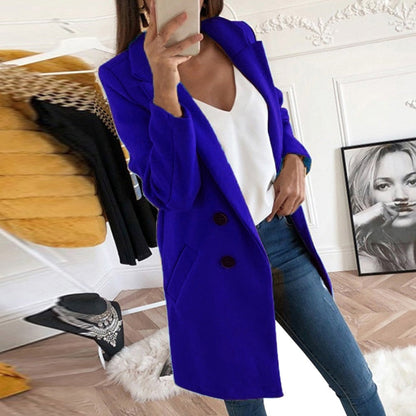 Dam Blazer Tidlös Design Högkvalitativt Material för Arbete och Fritid-4