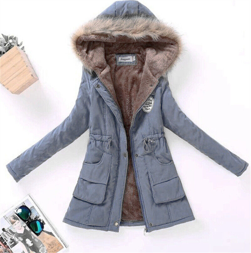 Variant image for Dam Parkas Slim Fit Med Avtagbar Huva i Andningsbart Tyg-25