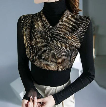 Variant image for Dam Turtleneck Tröja Mjuk Bomull Chic-8