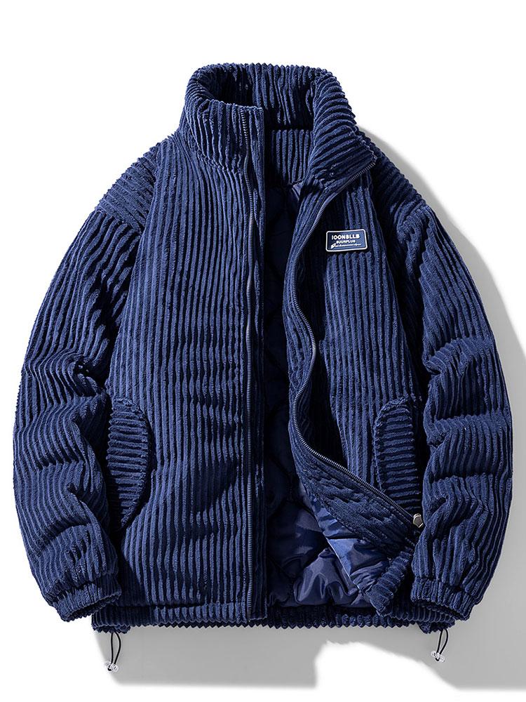Damjacka Corduroy Tidlös Design Högkvalitativ Material-3