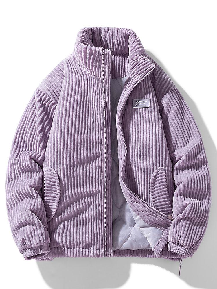 Damjacka Corduroy Tidlös Design Högkvalitativ Material-4