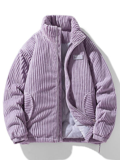 Damjacka Corduroy Tidlös Design Högkvalitativ Material-4