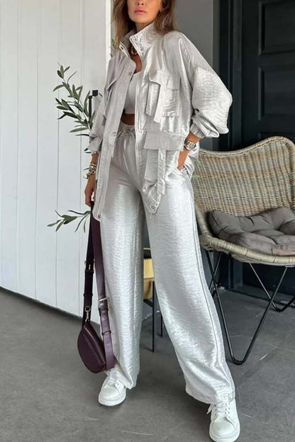 Variant image for Dam Överdimensionerad Jacka och Byxor Högkvalitativ Polyester-5