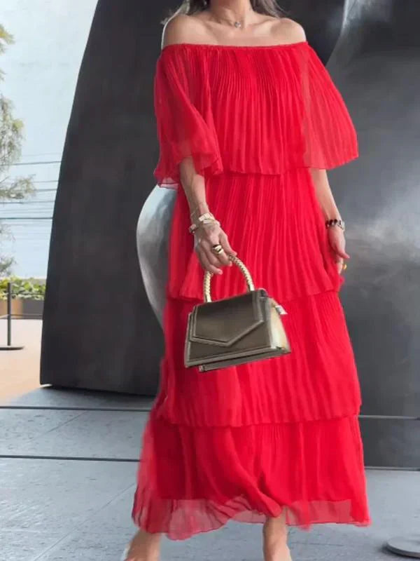 Variant image for Dam Maxiklänning Tyll Elegant Luftig Design-1