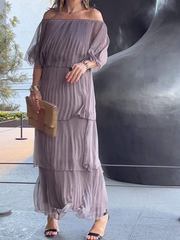 Variant image for Dam Maxiklänning Tyll Elegant Luftig Design-7