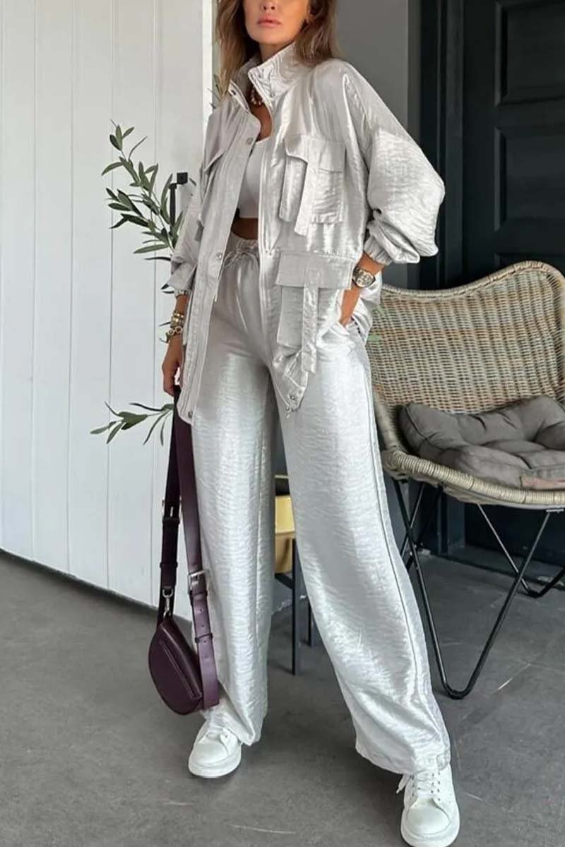 Dam Överdimensionerad Jacka och Byxor Högkvalitativ Polyester-2