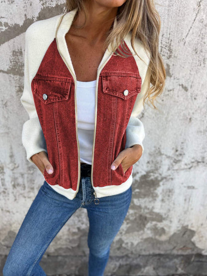 Variant image for Damjacka Modern Denim Avslappnad 100% Bomull-6