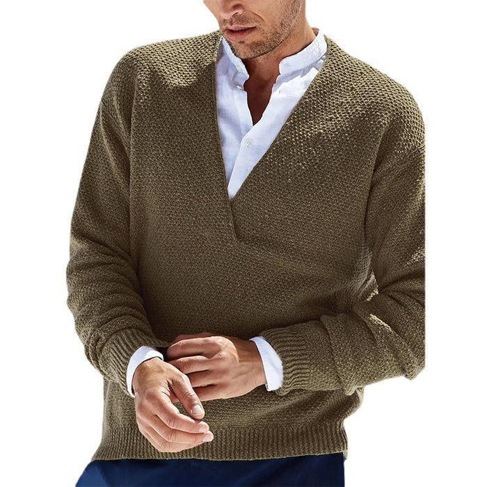 Variant image for Herr Tröja Slim Fit V-Hals 100% Bomull-16