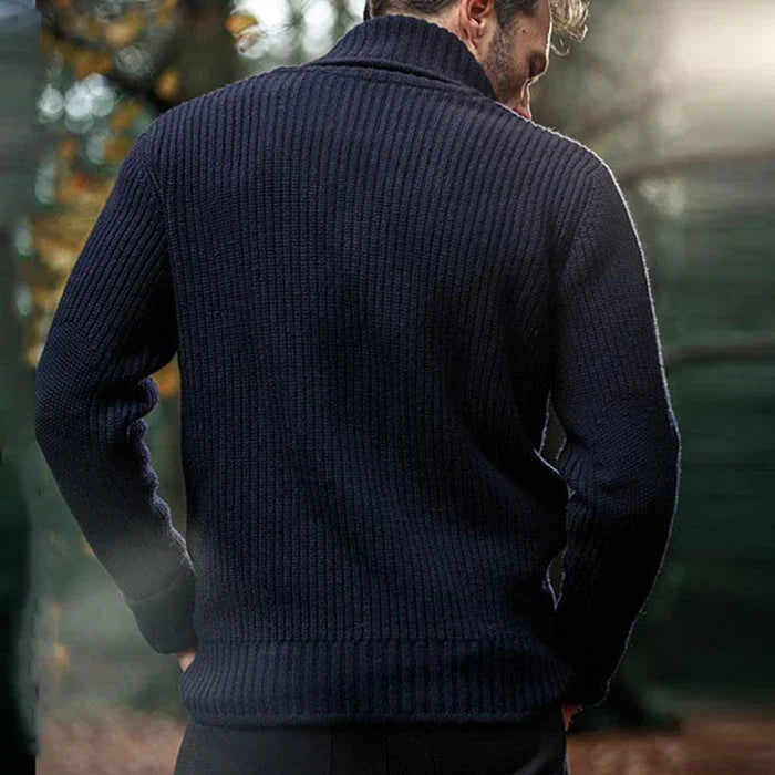 Herr Tröja Långärmad Klassisk 100% Bomull-2