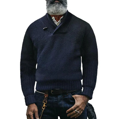 Herr Tröja Långärmad Klassisk 100% Bomull-4