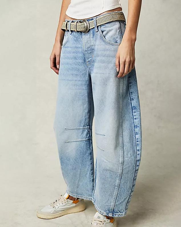 Variant image for Kvinnors Raka Jeans Klassisk Passform Denim-11