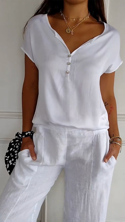 Variant image for Dam Skjorta V-ringad Mjuk Bomull-25