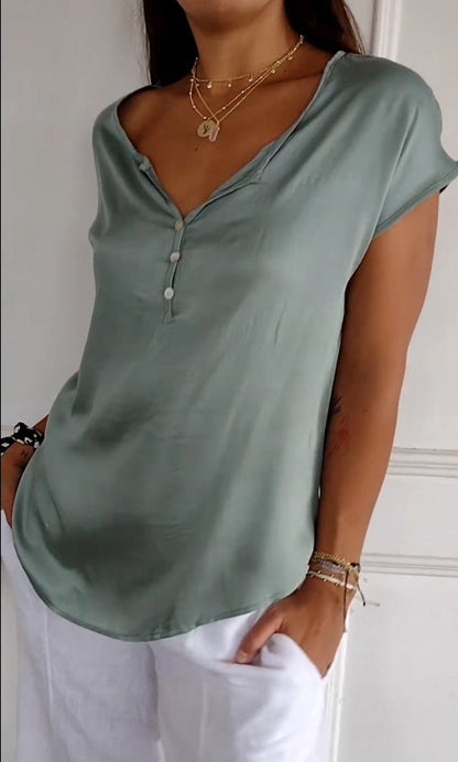 Variant image for Dam Skjorta V-ringad Mjuk Bomull-9