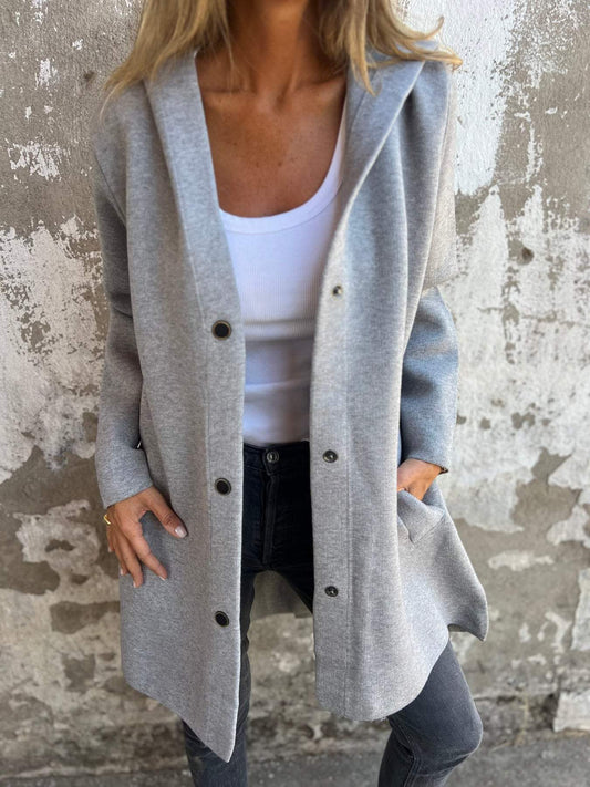 Dam Huvjacka Enkel Design Bomull-1