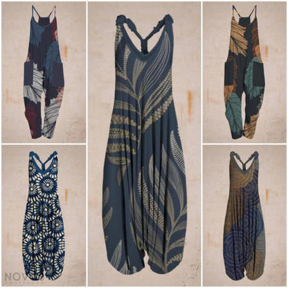 Dam Jumpsuit Luftig Design Andningsbart Material-2