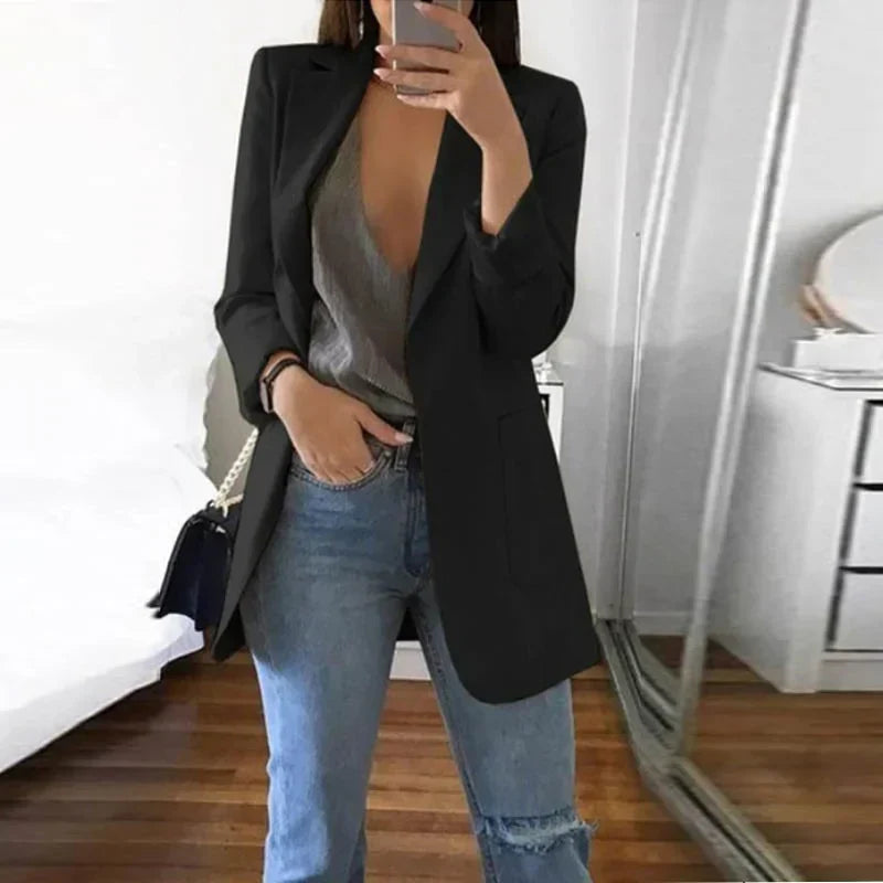 Variant image for Dam Blazer Modern Design Ullmix Elegant och Tidlös-41