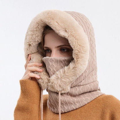 Unisex Hoodie Multifunktionell Mjuk Stickad Polyester-4