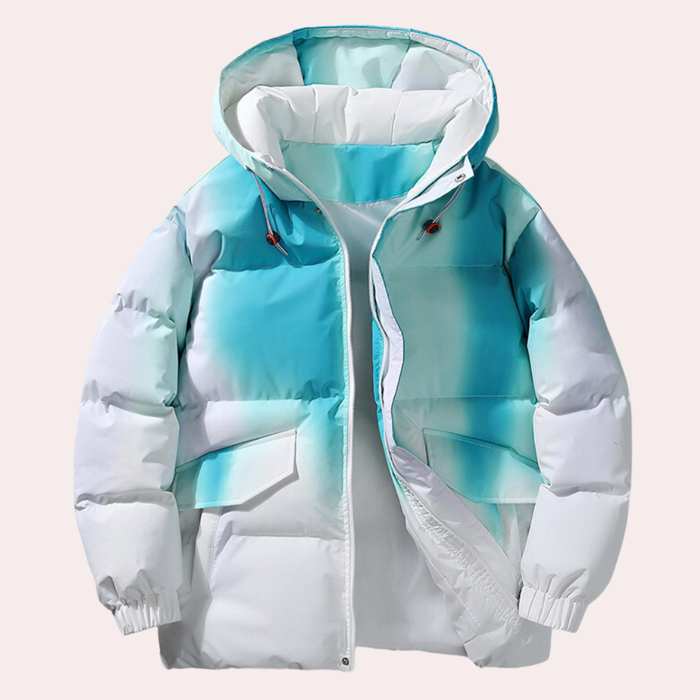 Herr Vinterjacka Modern Design Isolerande Material-1