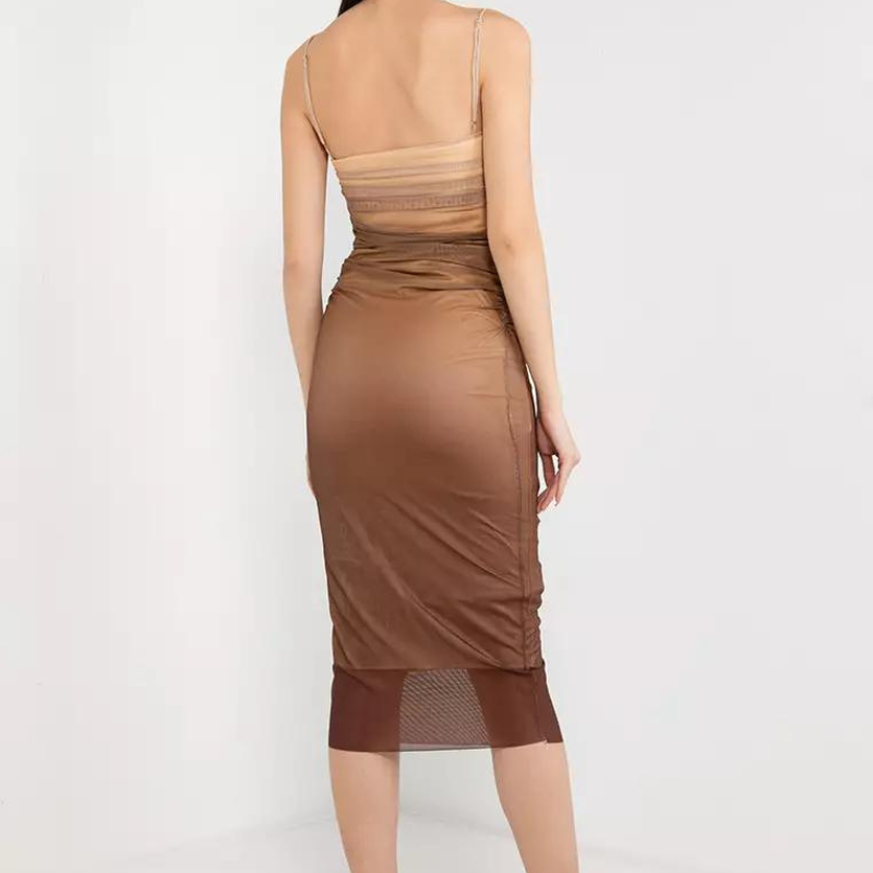 Kvinnors Klänning Modern Elegant Mjuk Material-2