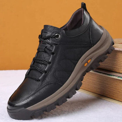 Herr Sneakers Sportiga PU-läder Gummisula för Komfort och Stil-3