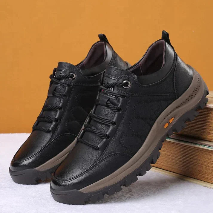 Herr Sneakers Sportiga PU-läder Gummisula för Komfort och Stil-4