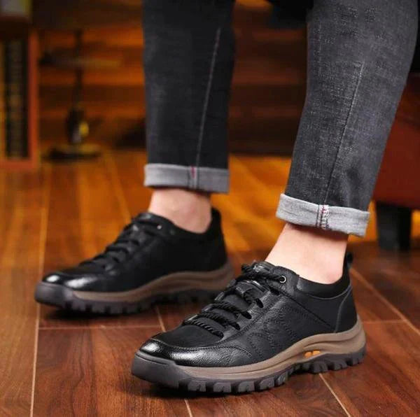 Herr Sneakers Sportiga PU-läder Gummisula för Komfort och Stil-6